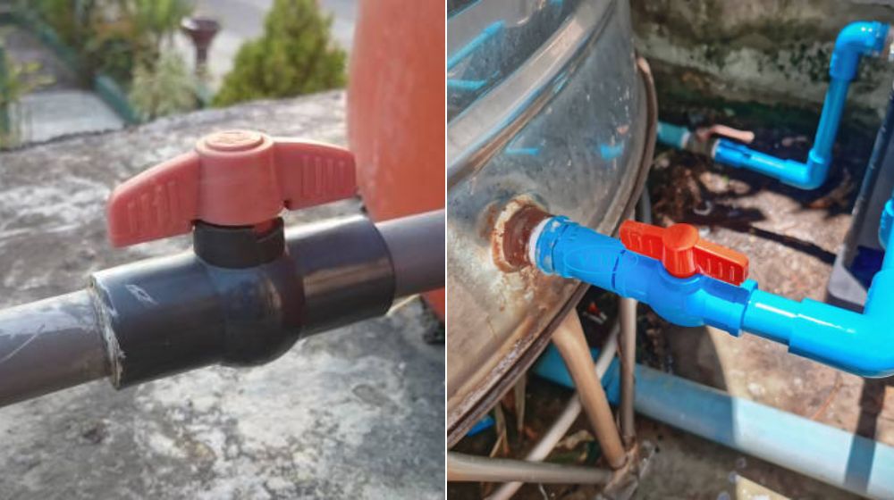 van nước dán keo