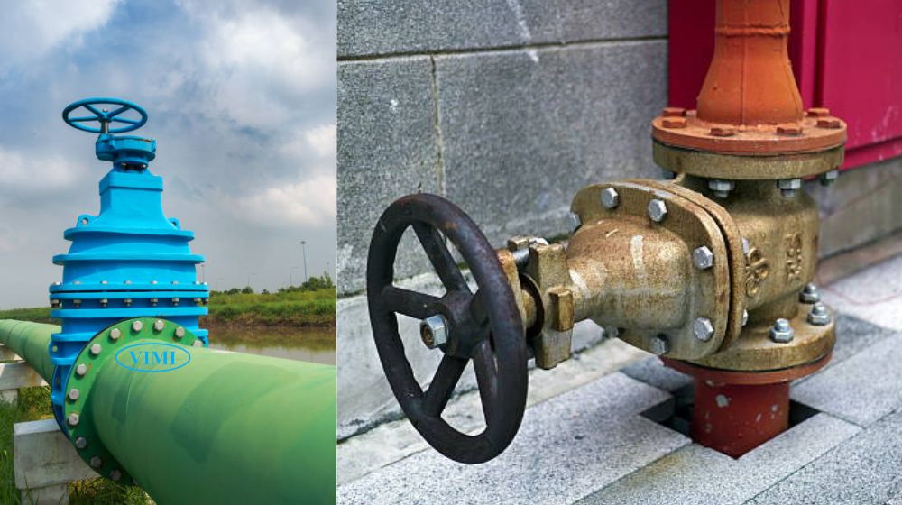 van nước nối bích