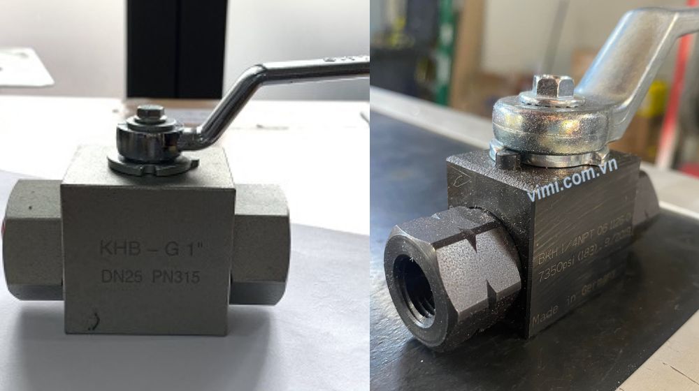 van thủy lực dạng bi