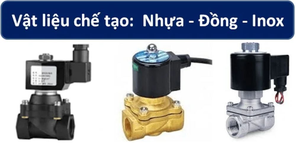 Van điện từ phi 34 - DN25 - 1 inch vật liệu van điện từ phi 34