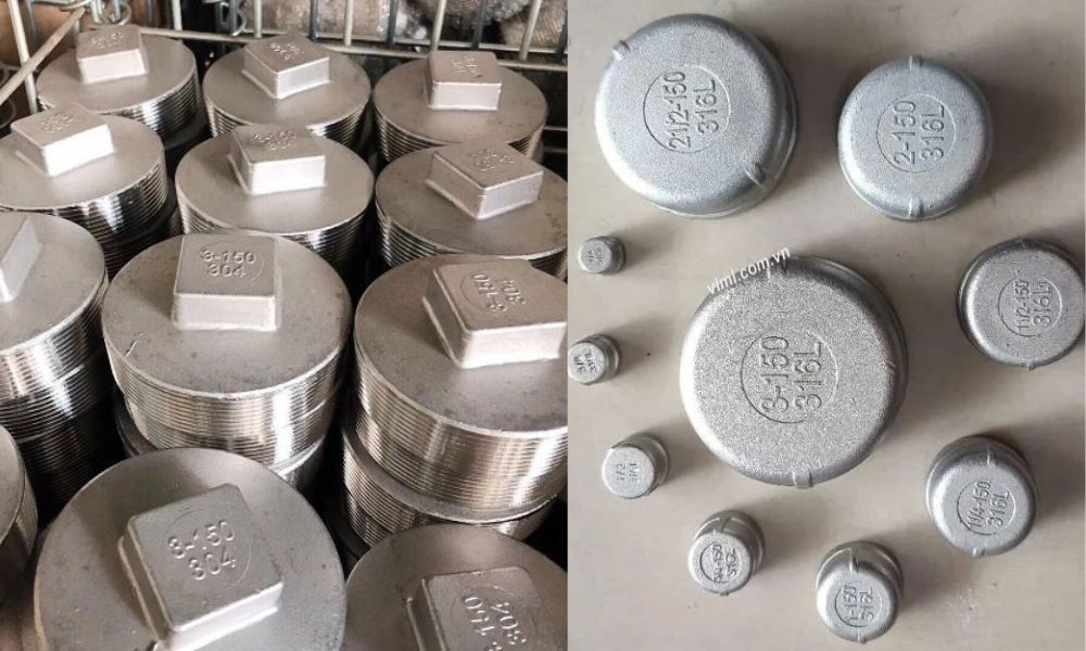 vật liệu phổ biến của đầu bịt ống inox