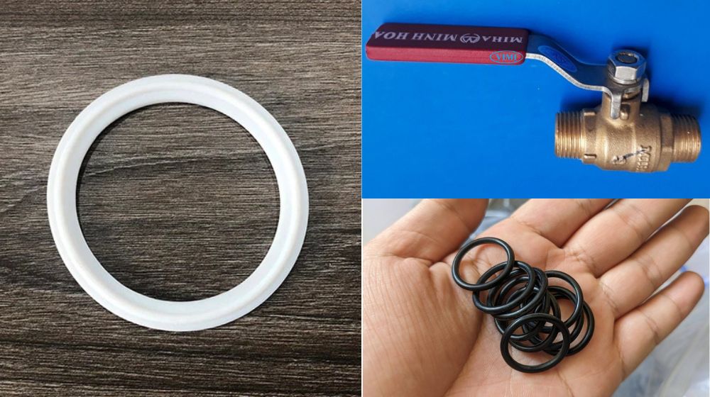 Van khóa nước nóng lạnh gioăng làm kín của van khóa nước nóng