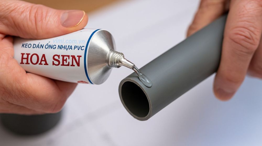 keo dán ống pvc hoa sen