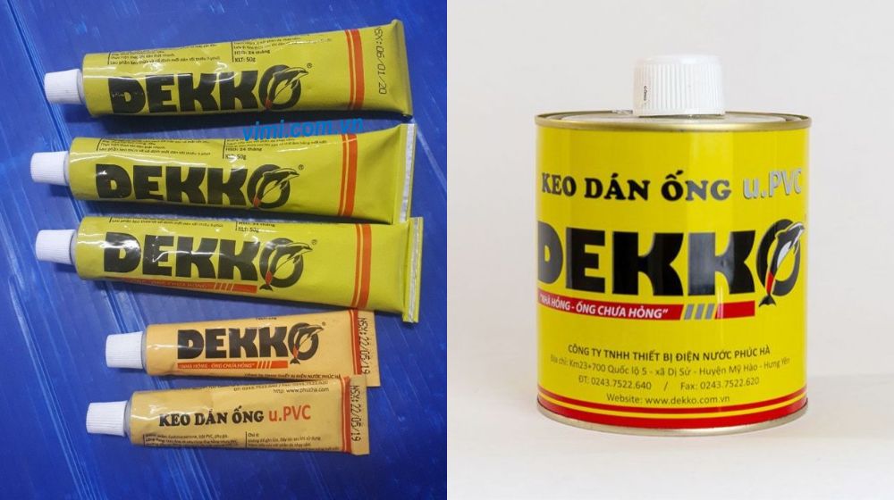keo dán ống upvc dekko