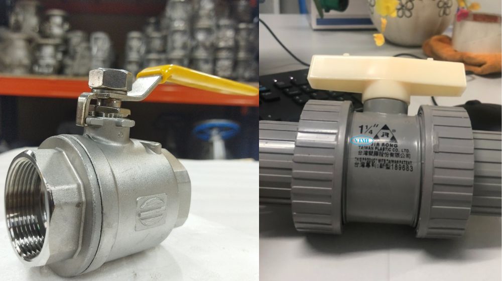 Van khóa nước phi 42 - DN32 - 1 1/4 inch kết nối của van khóa nước phi 42