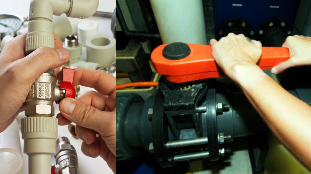 khóa van nước theo chiều nào