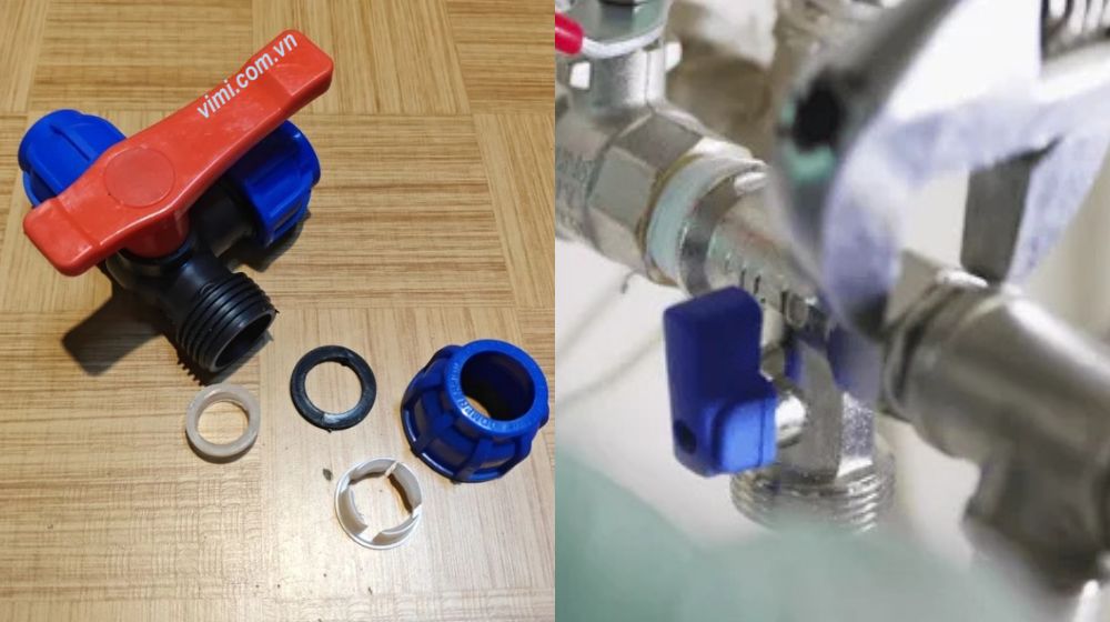 Van chia 3 đường nước có khóa lưu ý lắp đặt van chia 3 đường nước