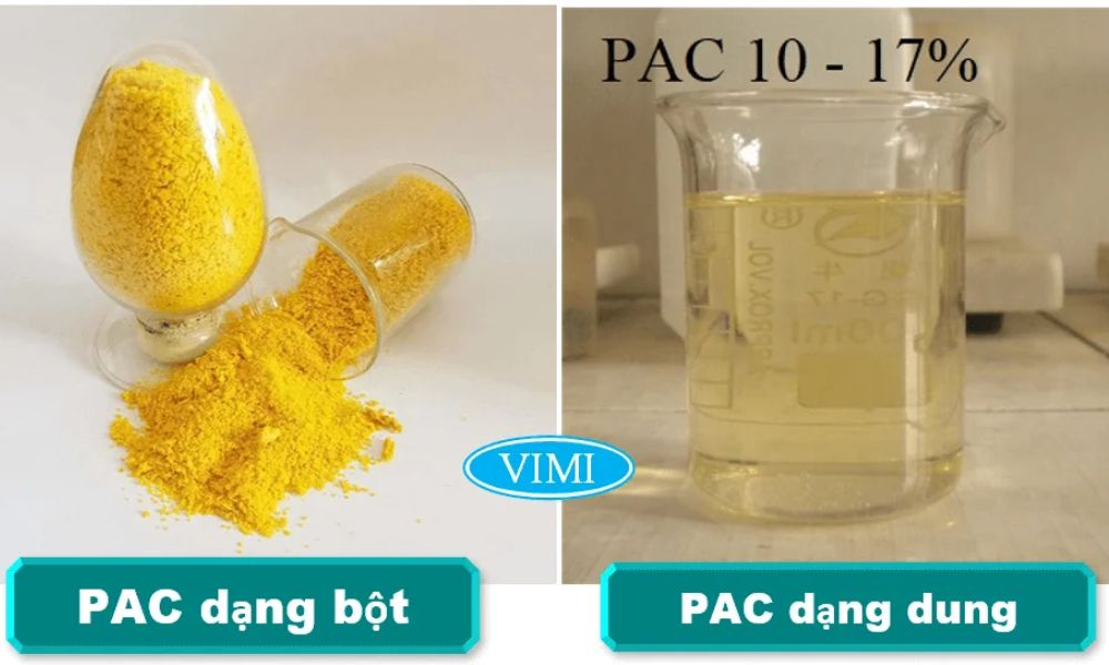Hóa chất PAC - 10+ điều cần biết phân loại hóa chất pac theo dạng