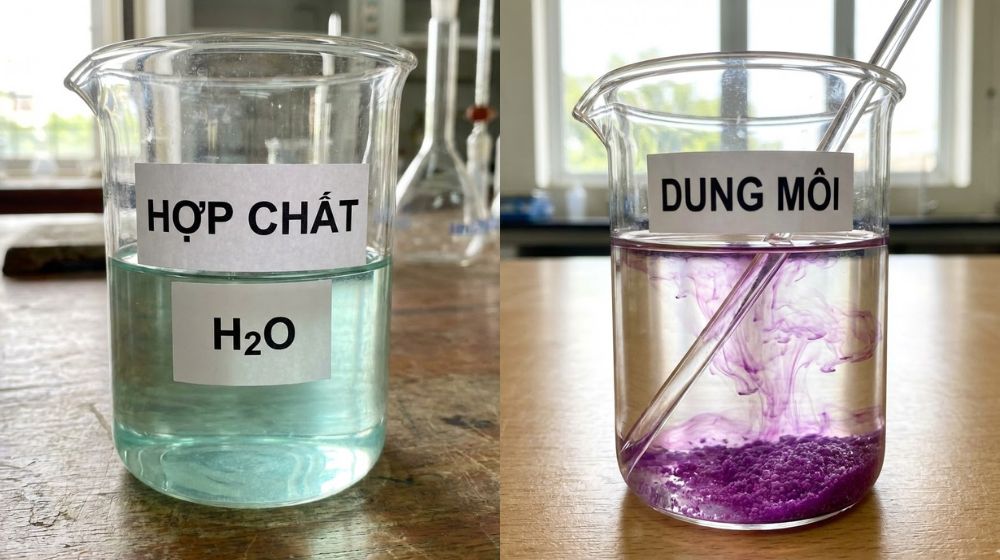 Dung môi là gì - 8 điều bổ ích sự khác nhau giữa hợp chất và dung môi là gì