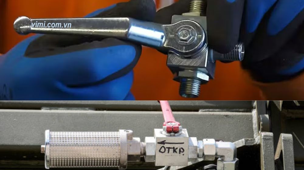 tay gạt của van gạt tay thủy lực