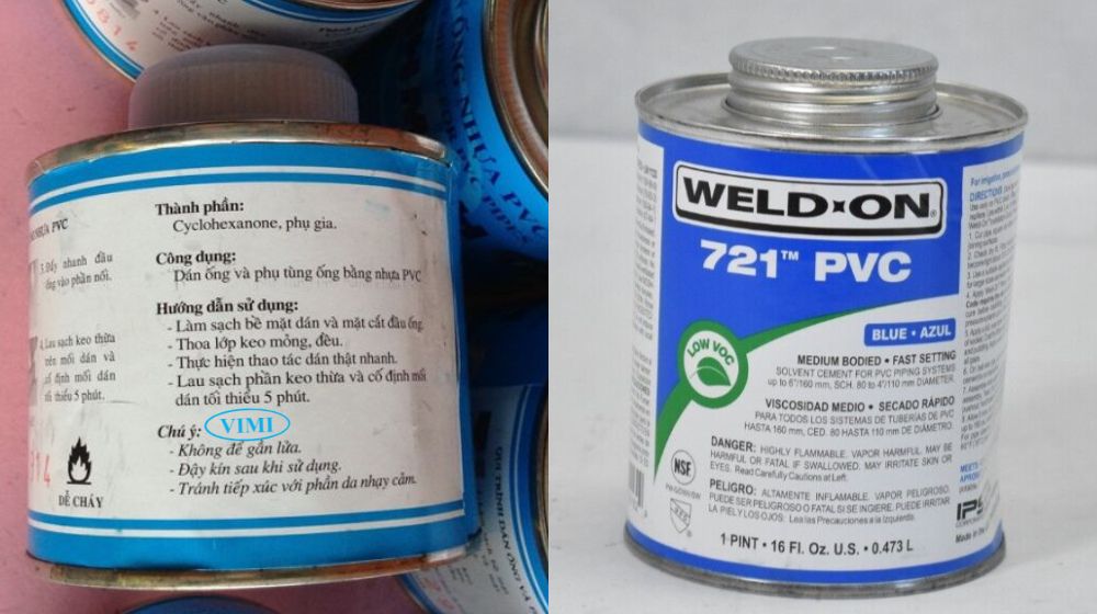 thành phần trong keo dán ống pvc