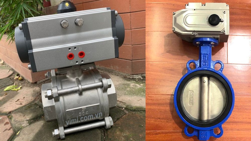 trạng thái van điều khiển on off