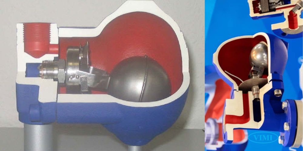 bẫy hơi phao đòn bẩy