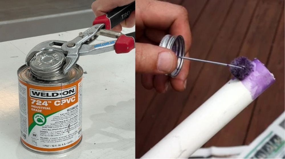 dùng keo dán cpvc 724 cho ống pvc