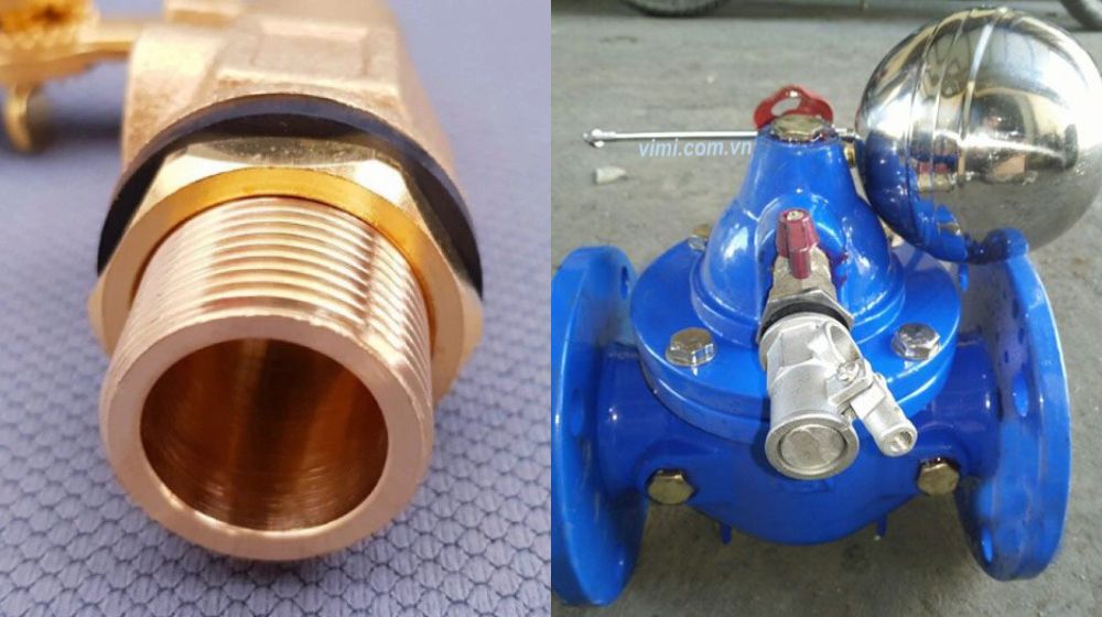 kết nối của van phao cơ