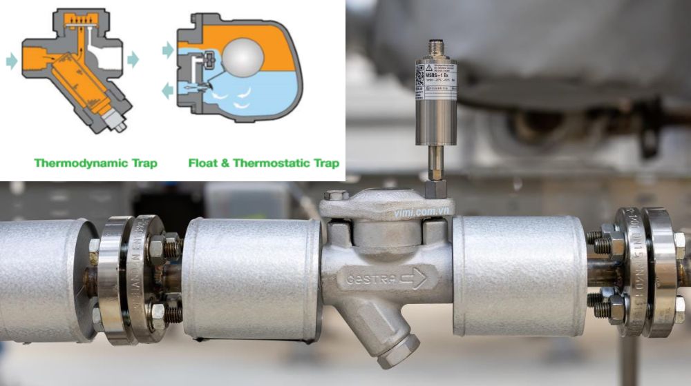 nguyên lý hoạt động của bẫy hơi cơ học