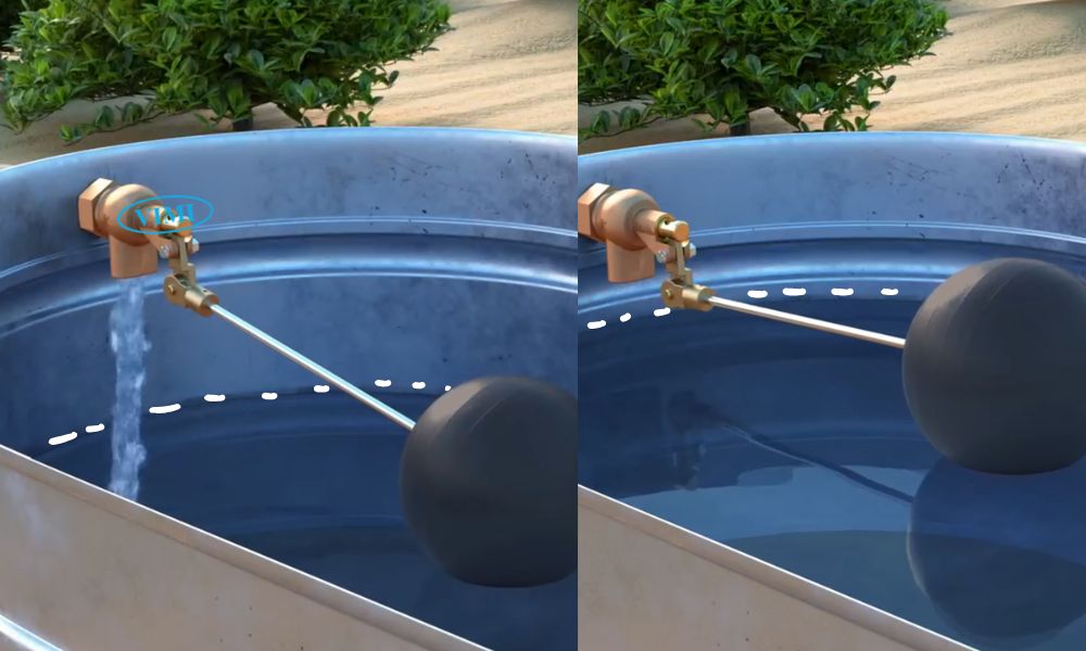 nguyên lý làm việc của van phao cơ d50