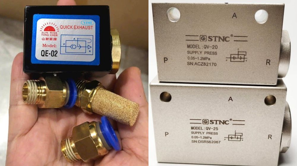 nguyên lý van xả nhanh khí nén