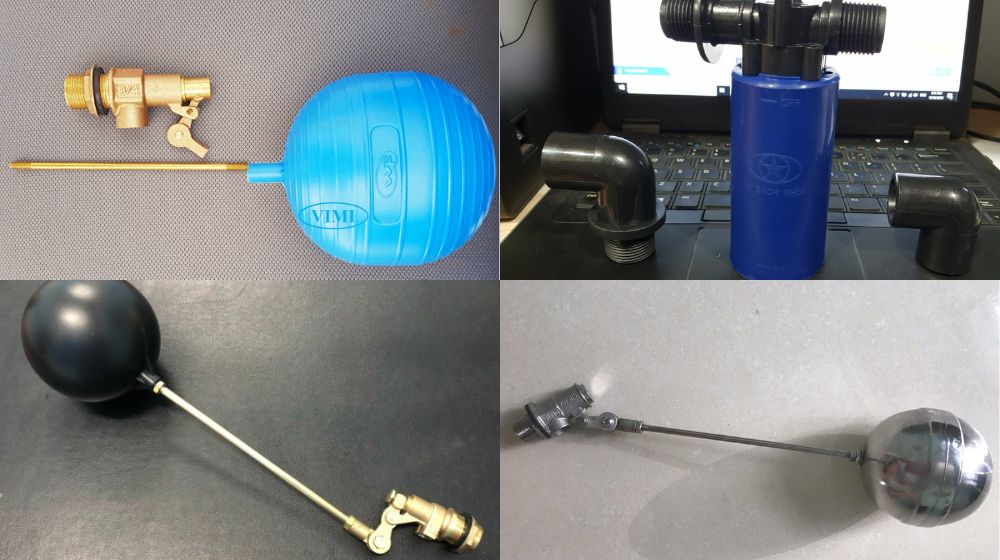 phân loại float valve theo vật liệu