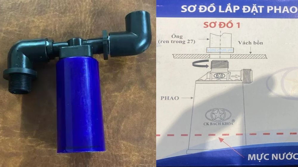 phao cơ thông minh phi 27 lắp ống bao nhiêu