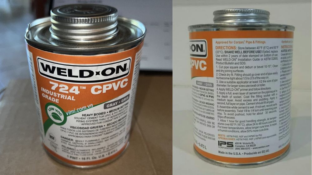 tiêu chuẩn sản xuất keo dán cpvc 724