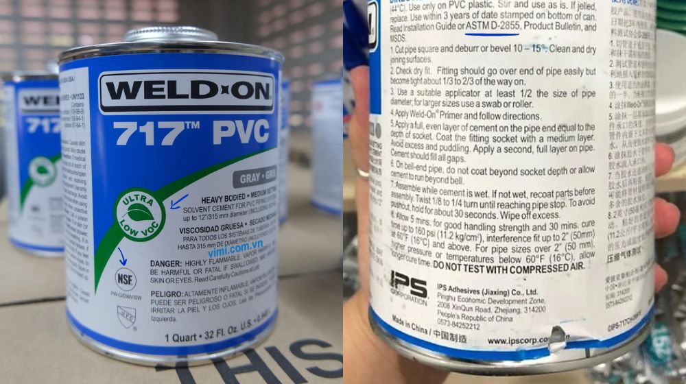 tiêu chuẩn sản xuất keo dán pvc 717