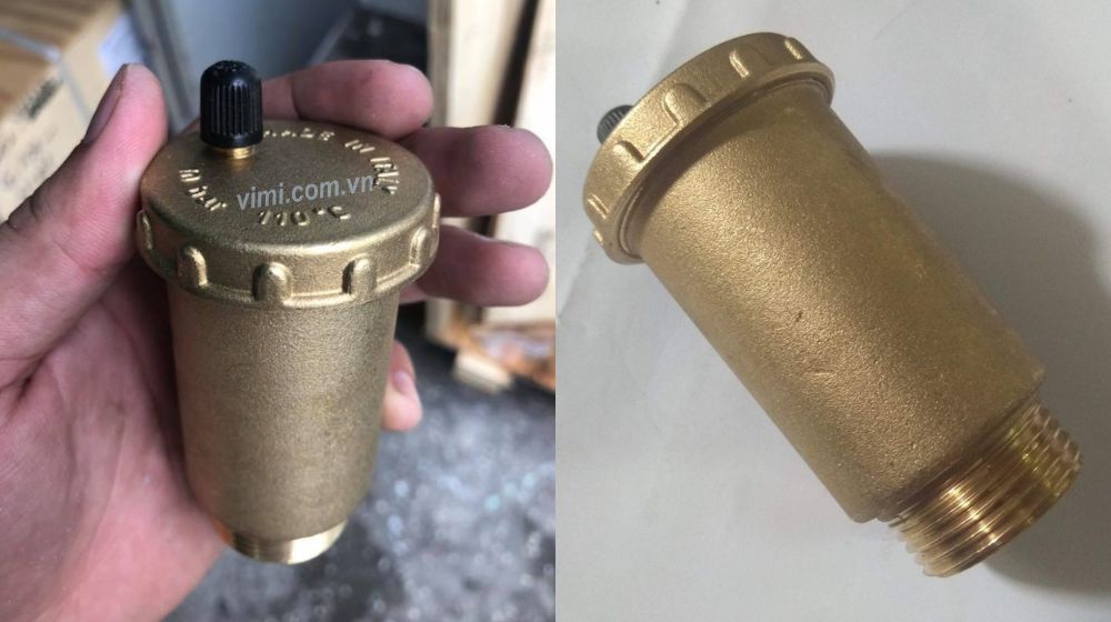 van xả khí nối ren thân đồng