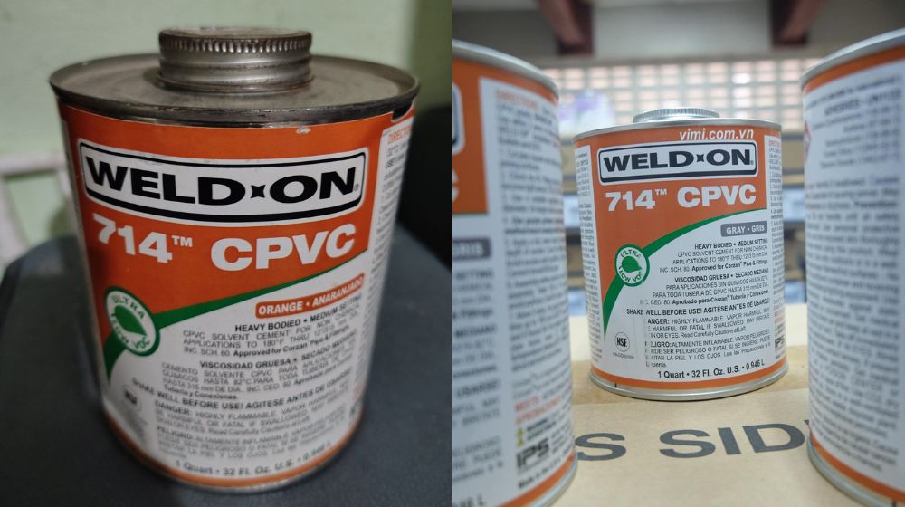 weld on 714 dùng cho ống nào