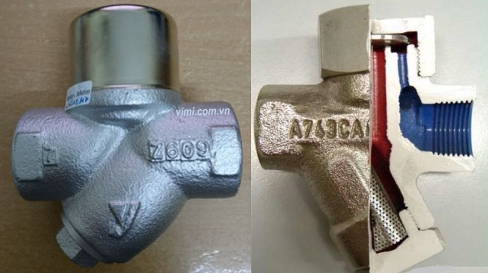 cóc xả hơi nước dạng đồng tiền