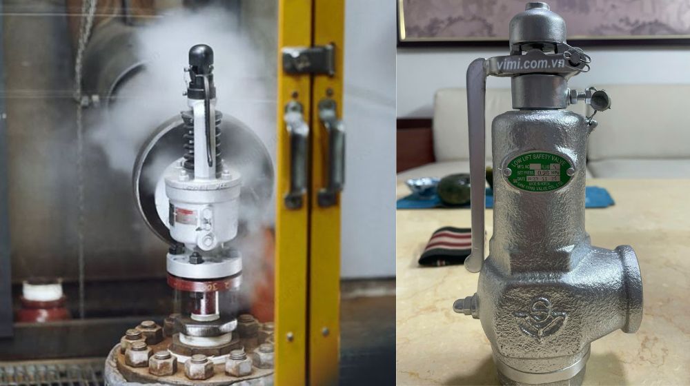 giá van an toàn có tay gạt