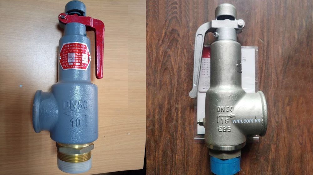 ký hiệu 10 16 trên van an toàn dn50