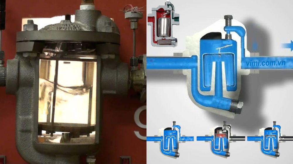 nguyên lý hoạt động của bucket steam trap