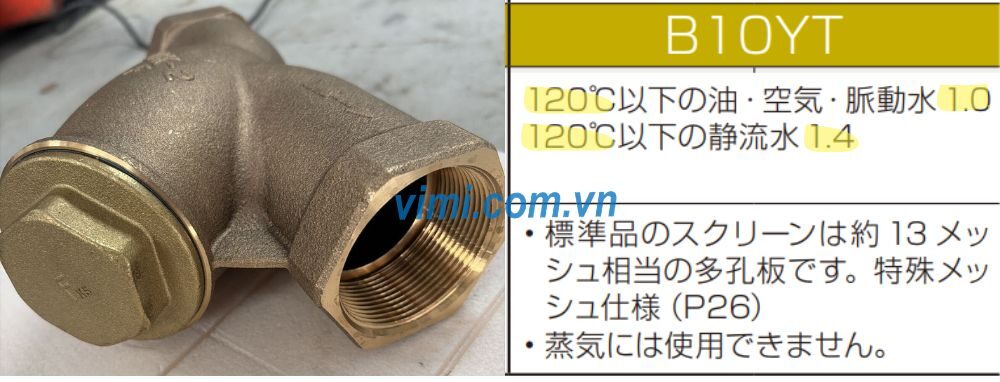 áp suất và nhiệt độ làm việc của yamato b10yt