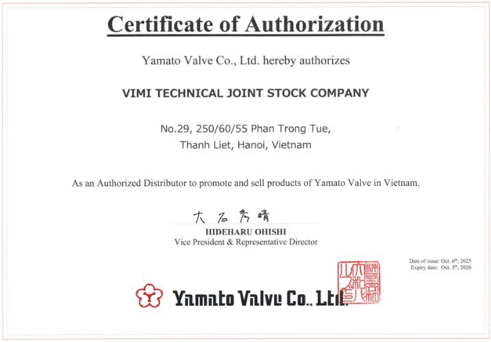 nhà phân phối đại lý van yamato