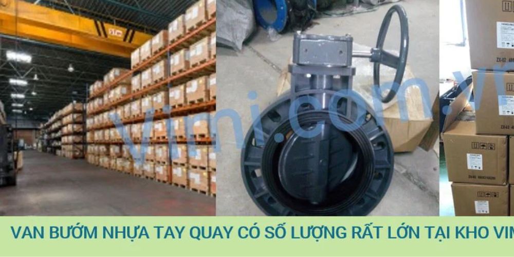 Van bướm nhựa PVC tay gạt Kho van bướm nhựa PVC tay gạt tại HCM