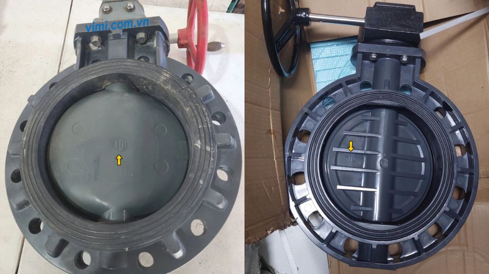 ba yếu tố cấu thành van bướm nhựa pvc dn250