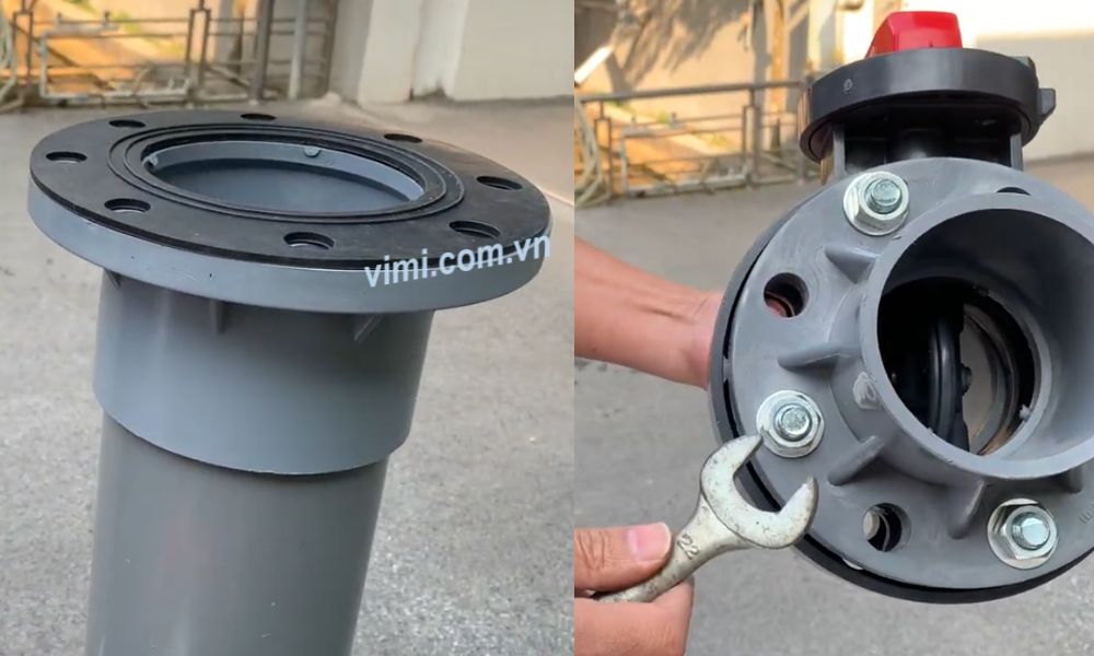 các bước lắp đặt cơ bản của mặt bích pvc 114