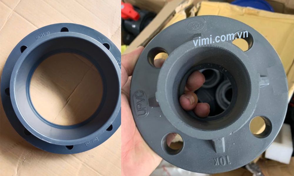 các tiêu chuẩn mặt bích pvc 90