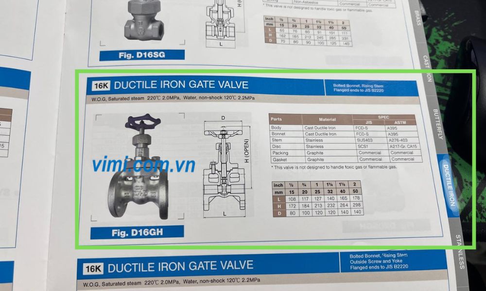cận cảnh yamato d16gh trong catalogue tiếng anh