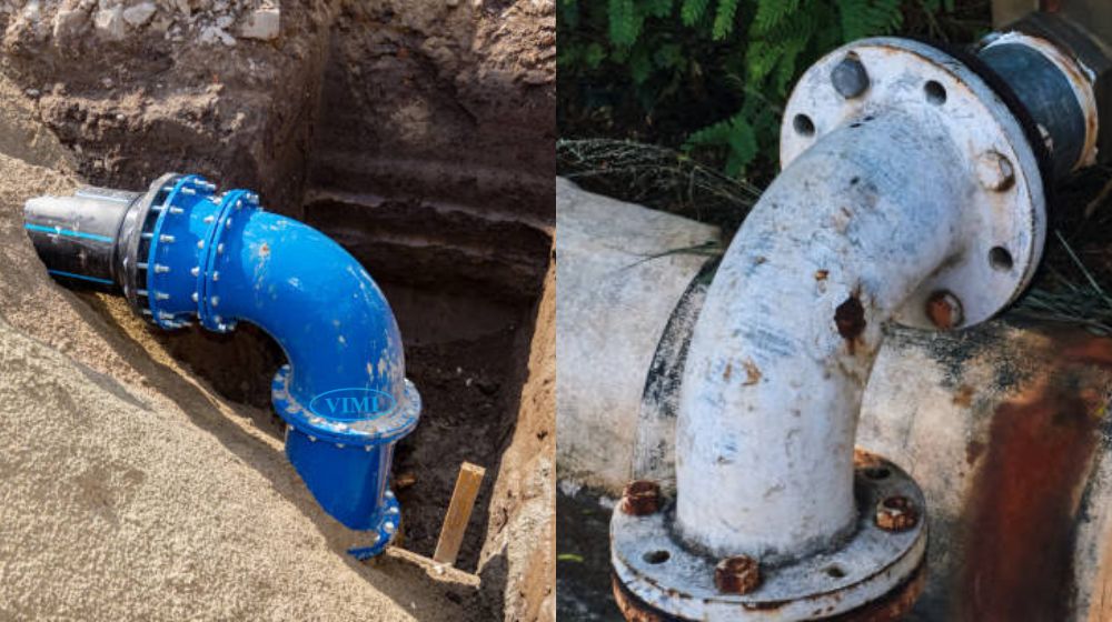 cast iron pipe elbow