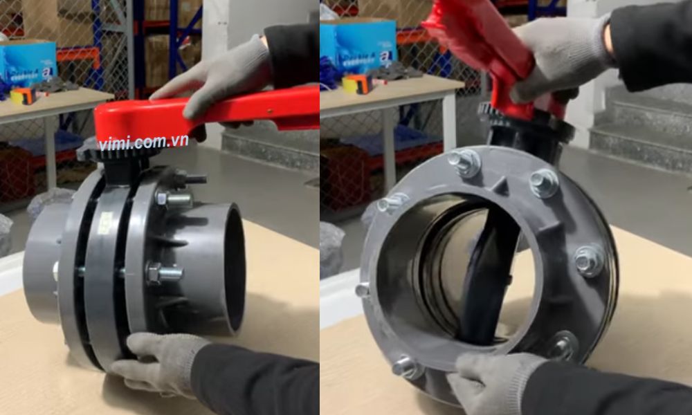 chủng loại và kích cỡ van thường lắp với mặt bích pvc 110