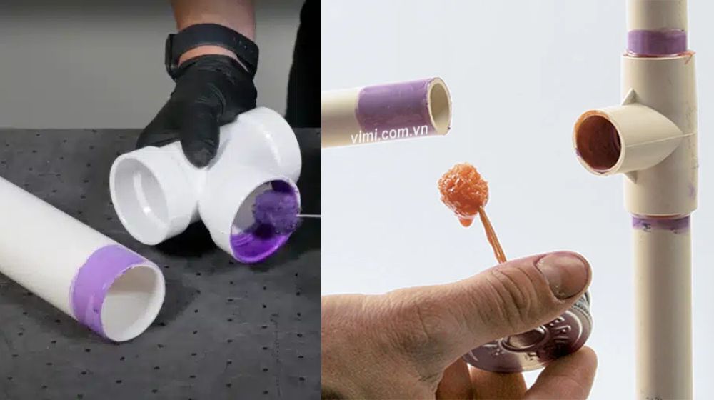 glue tee fitting type