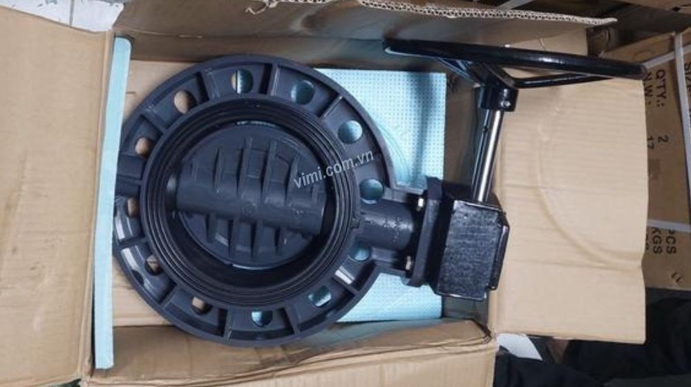 Van bướm nhựa tay quay PVC 315 kho van bướm nhựa tay quay pvc 315