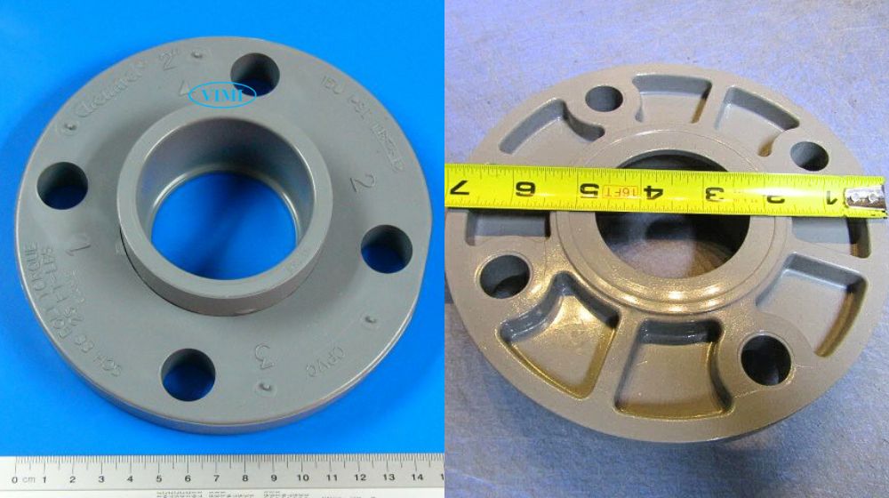 kích cỡ mặt bích cpvc