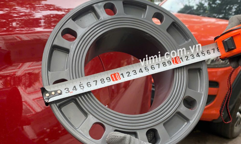 kích thước tổng thể của mặt bích nhựa pvc phi 140