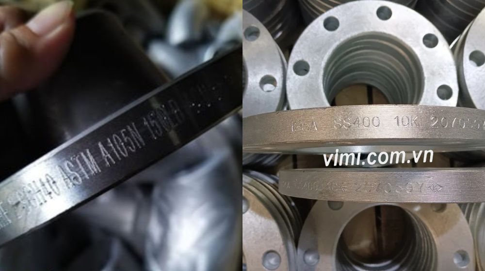 mác vật liệu mặt bích thép