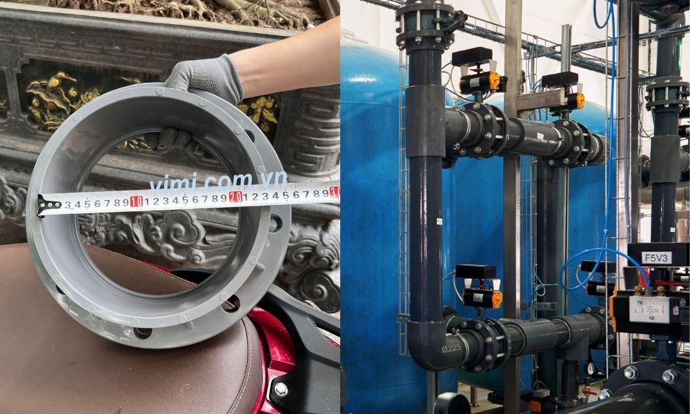 mặt bích pvc 225 là gì