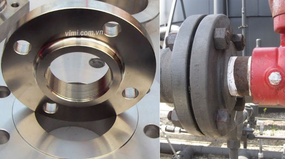 mặt bích rỗng nối ren