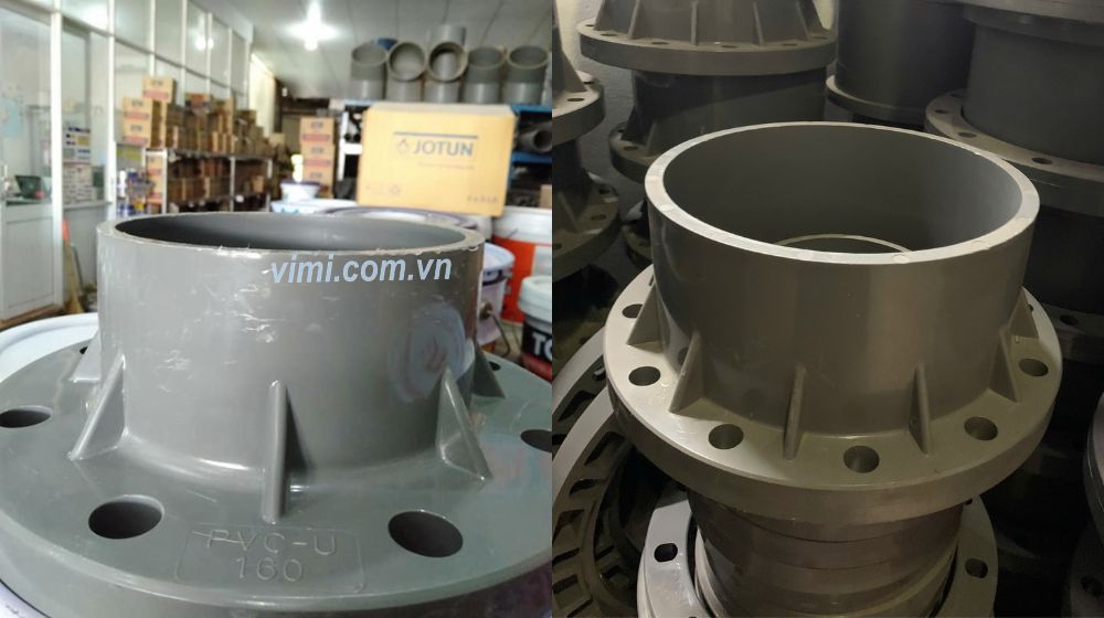 mặt bích upvc đúc liền