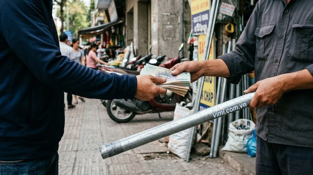 người mua hàng cần tri thức đường ống